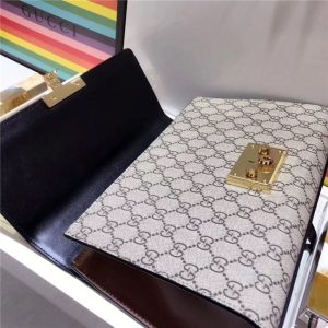 Gucci Padlock Medium GG Supreme Canvas Shoulder Bag (Varied Colors)