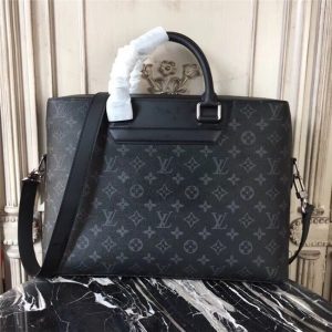 Louis Vuitton Odyssey Briefcase Monogram Eclipse Canvas