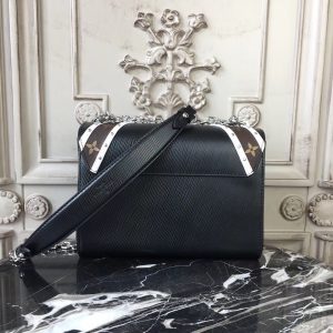 Louis Vuitton EPI Monogram Canvas Chevron Stud Twist MM Black