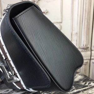 Louis Vuitton EPI Monogram Canvas Chevron Stud Twist MM Black