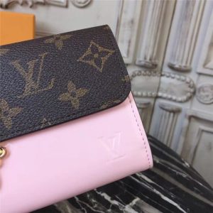 Louis Vuitton Cherrywood Wallet Patent Leather Rose Ballerine