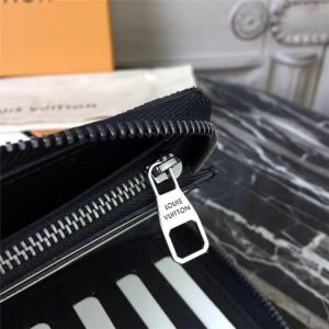 Louis Vuitton Zippy Wallet Vertical Monogram Eclipse Canvas