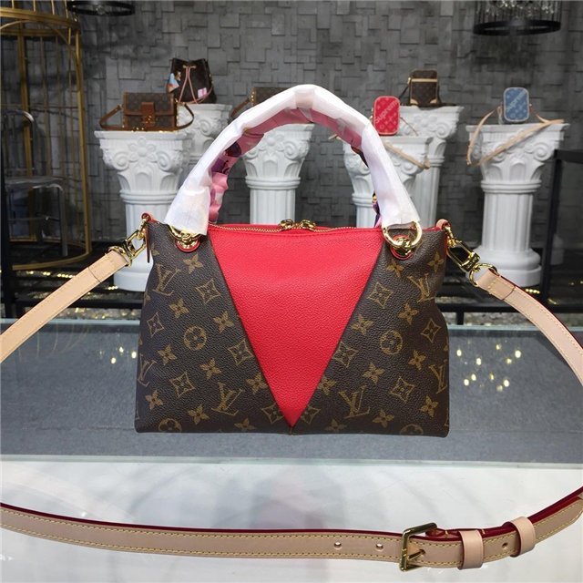 Louis Vuitton V Tote BB Cerise