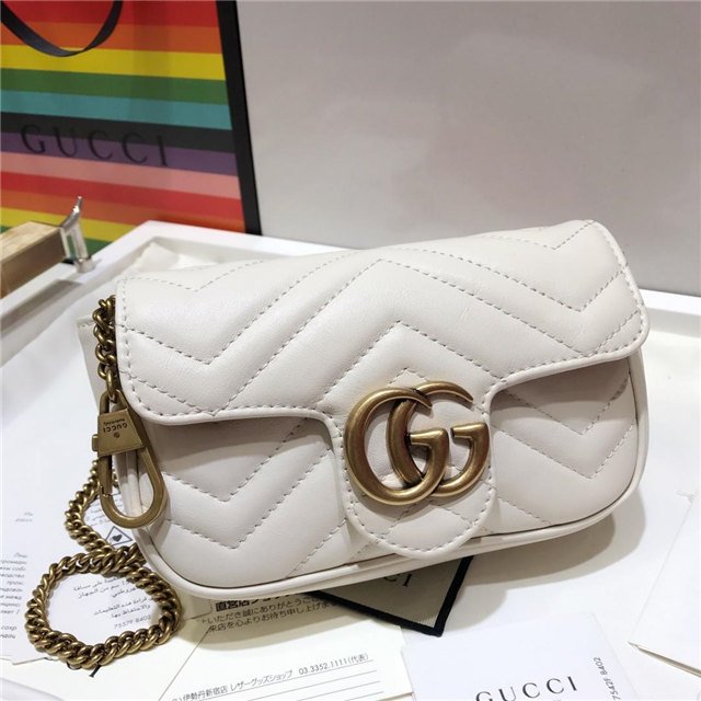 Gucci GG Marmont Matelasse Leather Super Mini Bag (Varied Colors)