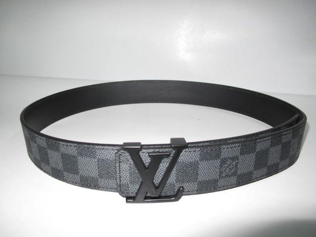 Louis Vuitton Initials Damier Graphite Belt