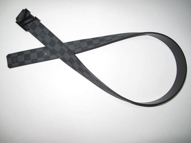 Louis Vuitton Initials Damier Graphite Belt