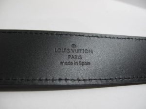 Louis Vuitton Initials Damier Graphite Belt