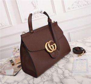 Gucci GG Marmont Leather Top Handle Bag (Varied Colors)