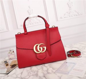 Gucci GG Marmont Leather Top Handle Bag (Varied Colors)