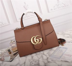 Gucci GG Marmont Leather Top Handle Bag (Varied Colors)
