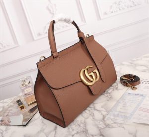 Gucci GG Marmont Leather Top Handle Bag (Varied Colors)