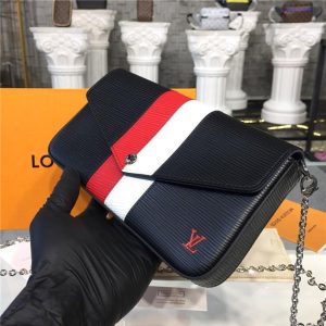 Louis Vuitton Pochette Felicie Epi leather Black