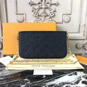 Louis Vuitton Pochette Felicie Monogram Empreinte Leather Noir
