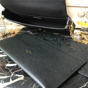 Louis Vuitton Pochette Felicie Monogram Empreinte Leather Noir