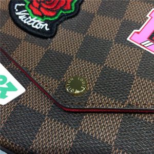 Louis Vuitton Pochette Felicie Damier Ebene Canvas