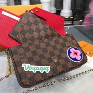 Louis Vuitton Pochette Felicie Damier Ebene Canvas