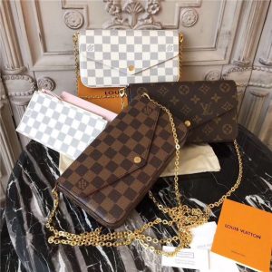 Louis Vuitton Pochette Felicie Damier Azur Canvas