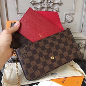 Louis Vuitton Pochette Felicie Damier Ebene Canvas