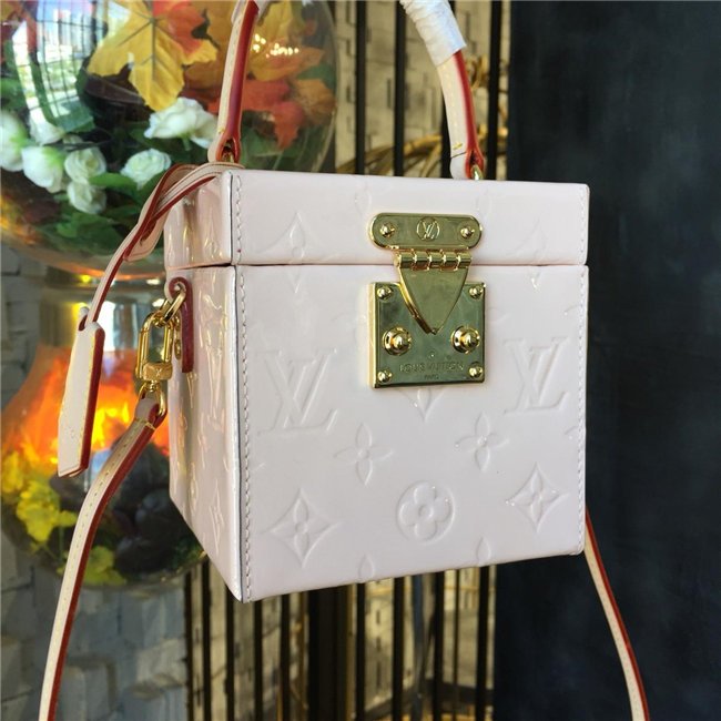 Louis Vuitton Bleecker Box Monogram Vernis Leather Rose Ballerine