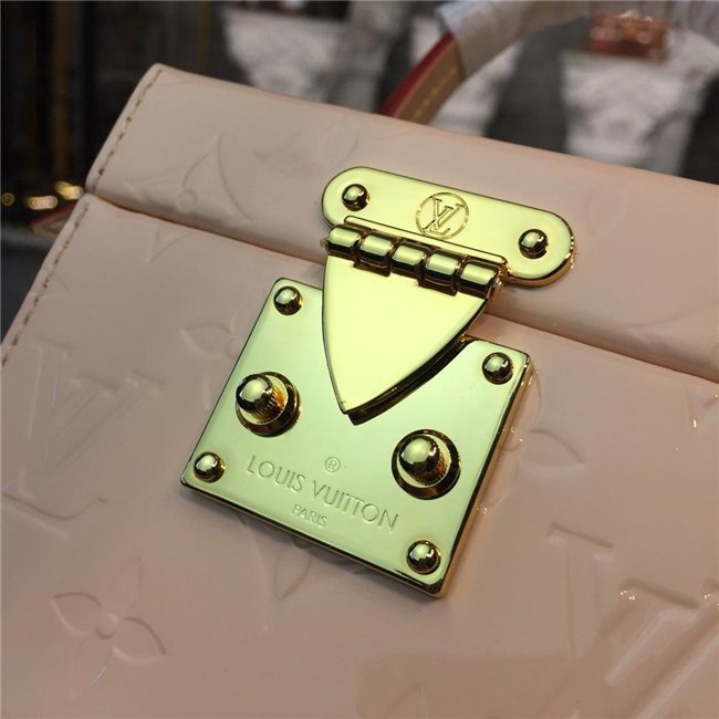 Louis Vuitton Bleecker Box Monogram Vernis Leather Rose Ballerine