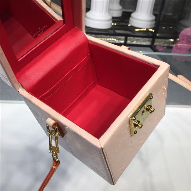 Louis Vuitton Bleecker Box Monogram Vernis Leather Rose Ballerine