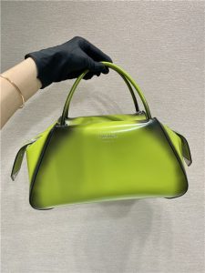 Prada Supernova Medium Green Brushed Leather Handbag