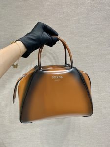 Prada Supernova Small Tan Brushed Leather Handbag