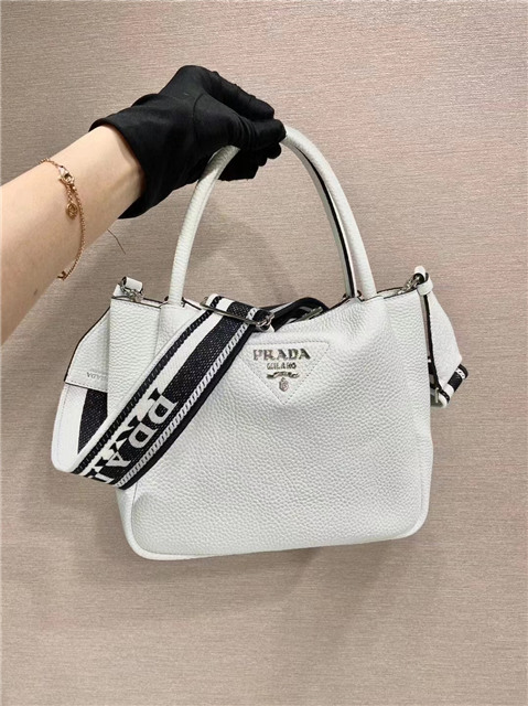 Prada Small White Leather Handbag