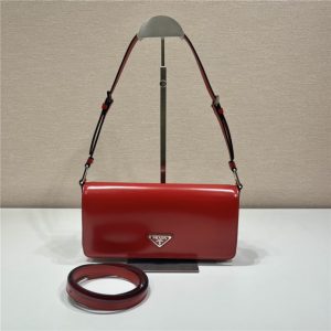Prada Femme Red Leather Bag 1BD323