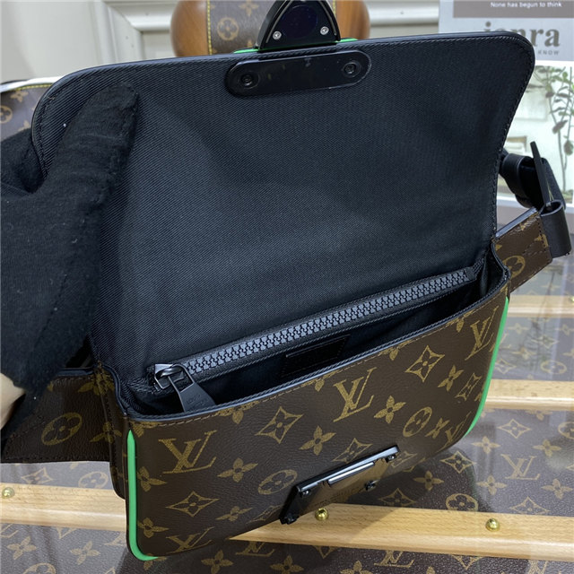 Louis Vuitton S Lock Sling Monogram Macassar Canvas Green