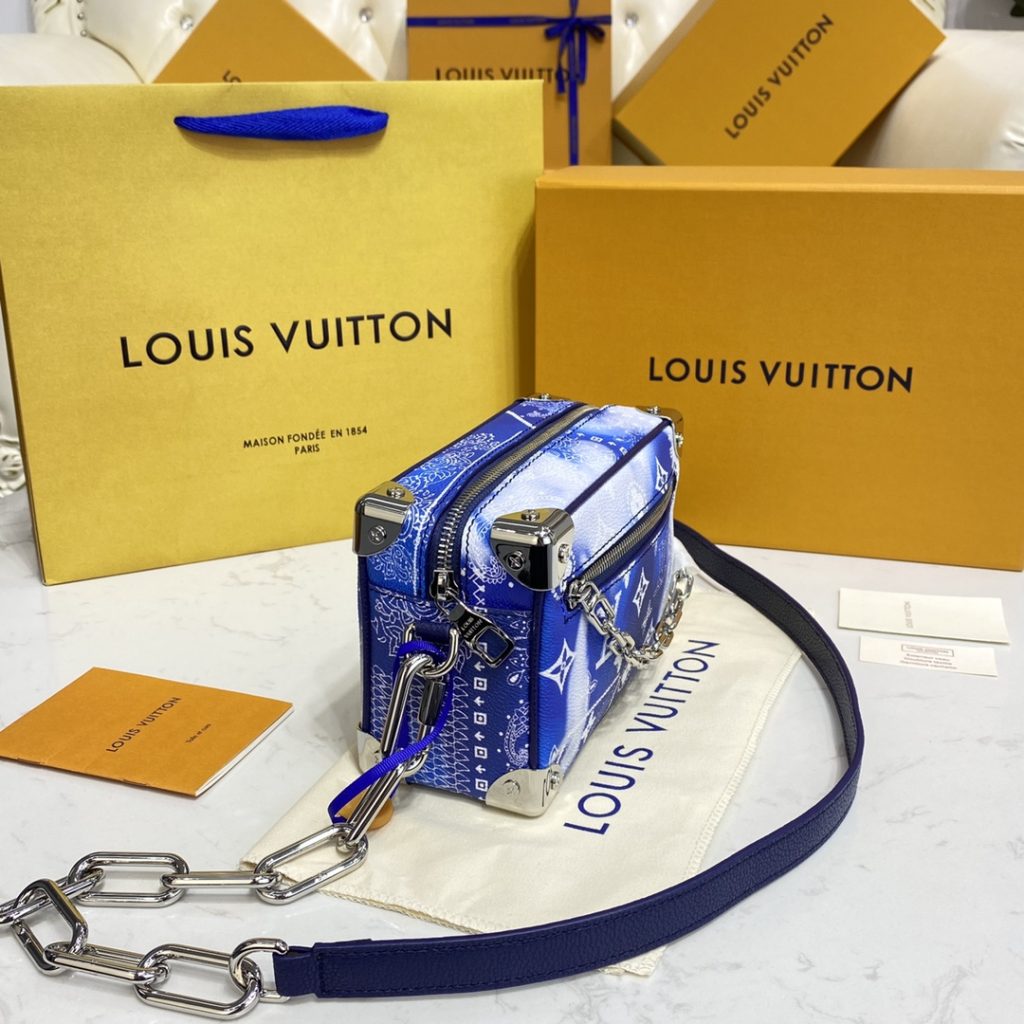 Louis Vuitton Mini Soft Trunk Bandana Blue