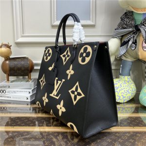 Louis Vuitton OnTheGo GM Black / Beige