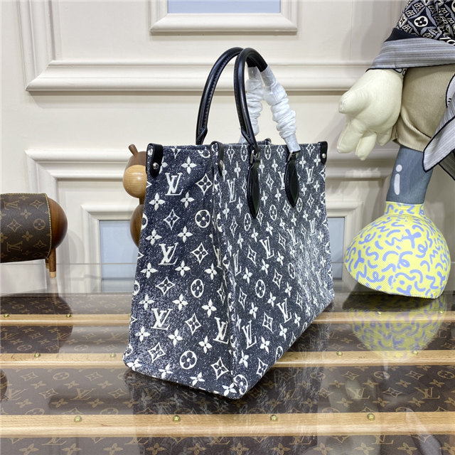 Louis Vuitton OnTheGo MM M46448 Gray Denim