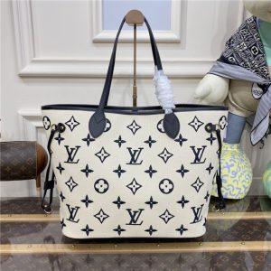 Louis Vuitton Neverfull MM M22838 Black/Beige