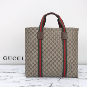 Gucci GG Tender Medium Tote Bag 763287 Brown