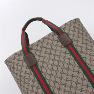Gucci GG Tender Medium Tote Bag 763287 Brown