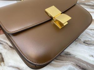 Celine Medium Classic Box Bag Chocolate