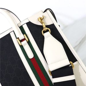 715666 Black GG Canvas/White-8