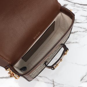 Horsebit 1955 Mini Bag GG Supreme Canvas 658574 Brown