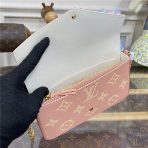 Pochette Felicie M81759 Pink / Cream