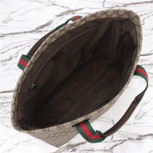 Gucci GG Tender Medium Tote Bag 763287 Brown