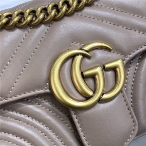 GG Marmont matelass mini bag 446744 Dusty Pink-5