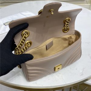 GG Marmont matelass mini bag 446744 Dusty Pink-9