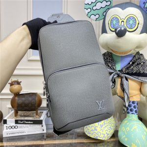 Louis Vuitton Avenue Sling Bag Taiga Leather – Men - Glacier