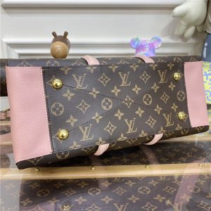 Louis Vuitton Soufflot MM Satchel Monogram Pink