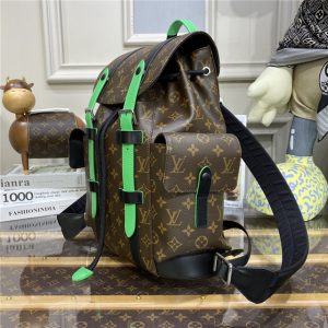 Louis Vuitton Christopher PM Monogram Macassar Canvas Green