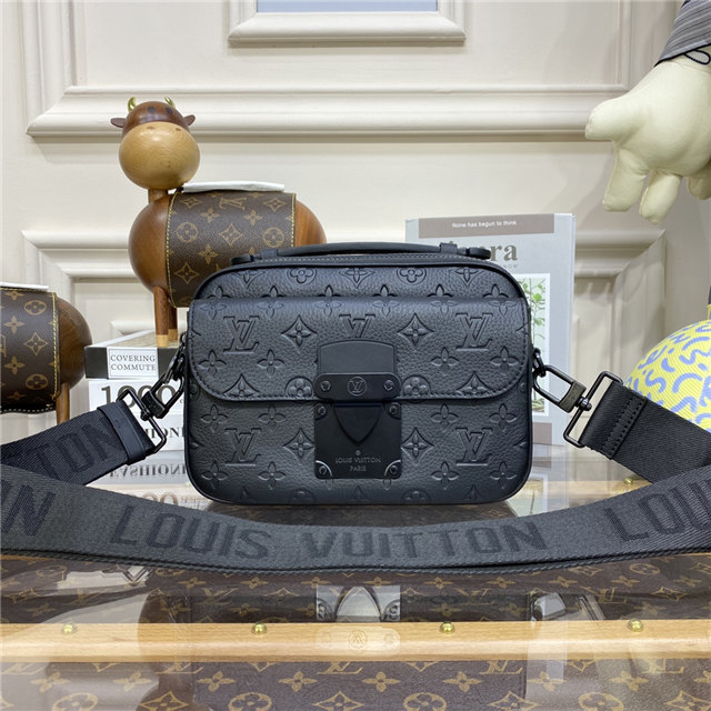 Louis Vuitton S Lock Messenger Taurillon Monogram Leather M58489