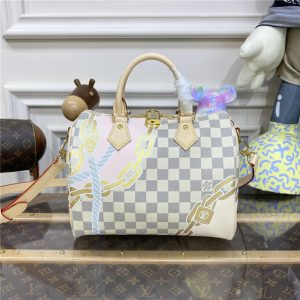 Louis Vuitton Speedy Bandouliere 25 Damier Azur Nautical
