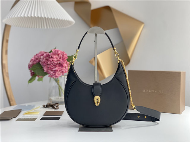 Bvlgari Serpenti Ellipse 291640 Black Leather-1.jpg