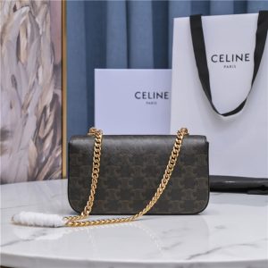 Celine Chain Shoulder Bag Triomphe 197992 Tan-3.jpg